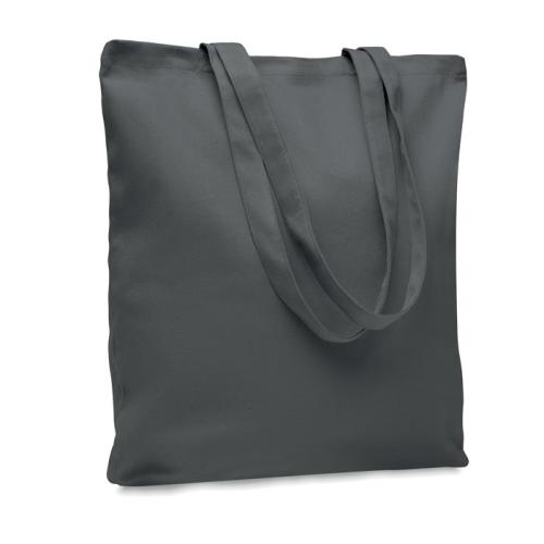 Gekleurde canvas boodschappentas Rassa steengrijs