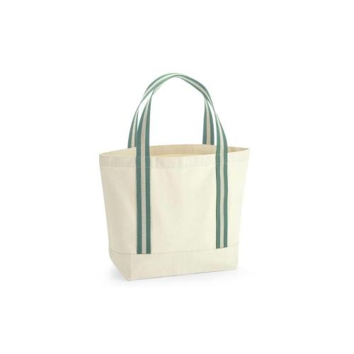 EARTHAWARE® Organic strandtas naturel/groen,one size