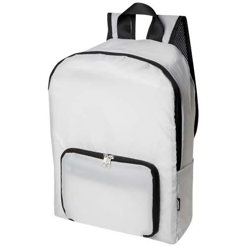 RPET opvouwbare rugzak EcoFold wit