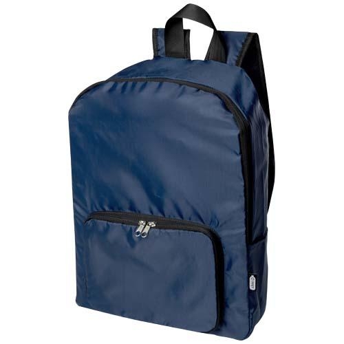 RPET opvouwbare rugzak EcoFold navy