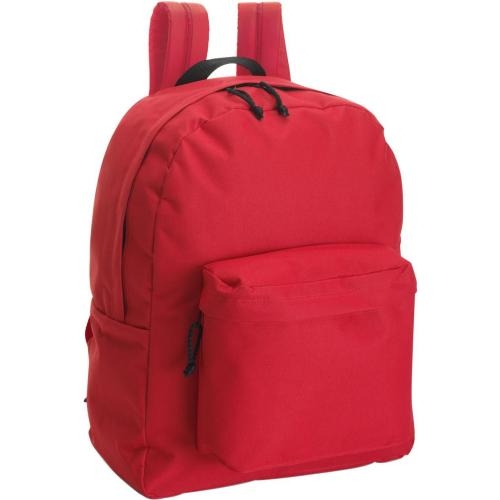 Polyester rugzak rood