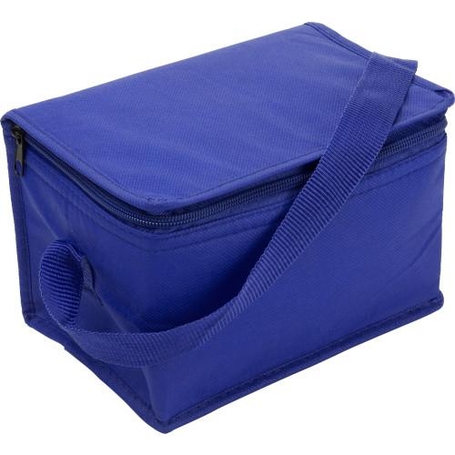 Non-woven koeltas voor zes blikjes kobaltblauw