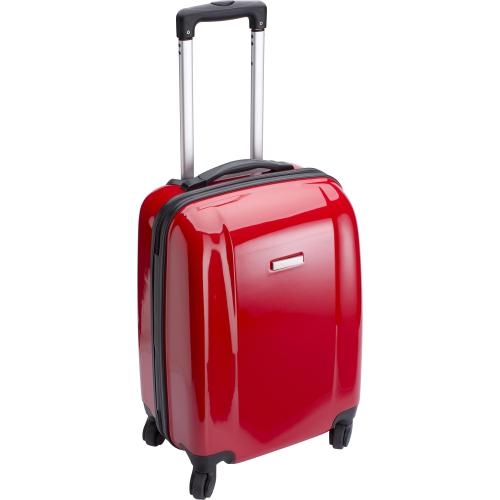 ABS trolley 4 wielen Verona rood