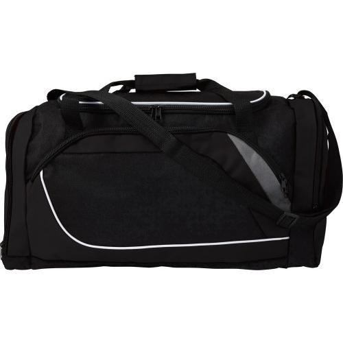 Polyester (600D) sporttas zwart