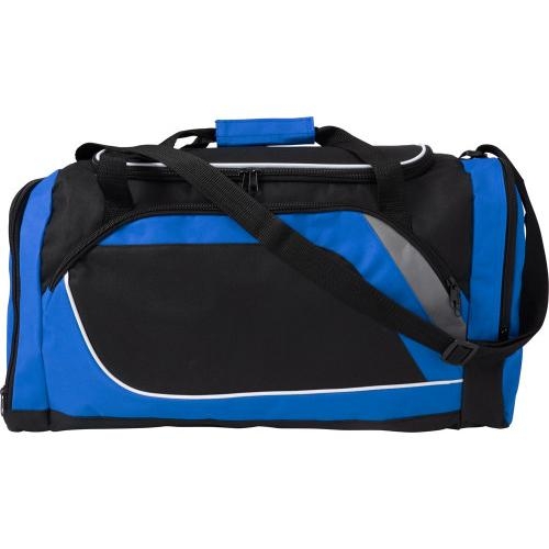 Polyester (600D) sporttas kobaltblauw