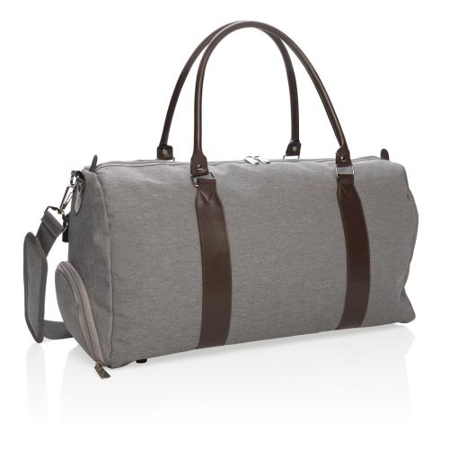 Weekendtas met USB oplaadpunt zwart