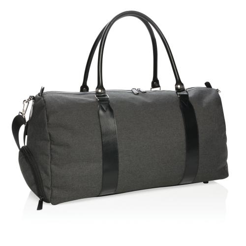 Weekendtas met USB oplaadpunt zwart