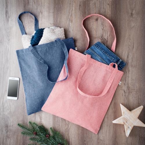Gerecycled katoenen tas beige