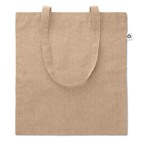 Gerecycled katoenen tas beige