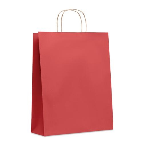 Grote gekleurde papieren tas rood