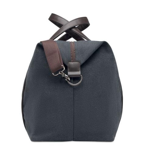 Luxe canvas weekendtas Zurich zwart