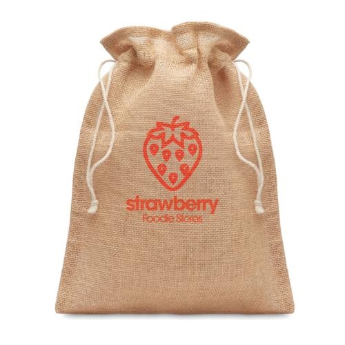 Jute geschenkzak small Jute small beige