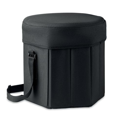 Opvouwbare koeltas- krukje Seat & drink zwart