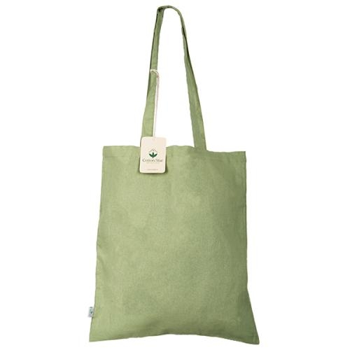 Organisch katoenen tas 120 grams gekleurd zwart