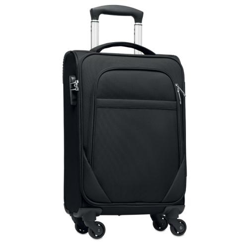 Polyester handbagagetrolley Voyage zwart