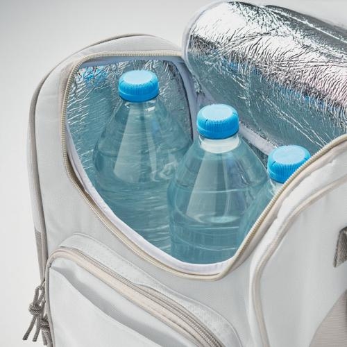 Koeltas met voorvak koningsblauw