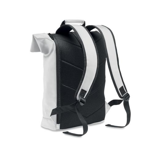 PU laptop rolltop rugzak Bai roll zwart