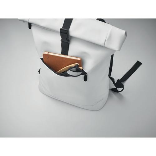 PU laptop rolltop rugzak Bai roll zwart