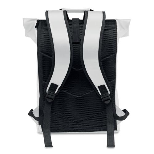 PU laptop rolltop rugzak Bai roll zwart