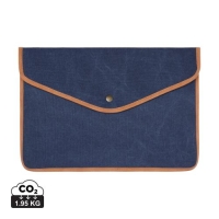 GRS 16" canvas laptopsleeve Bosler donkerblauw