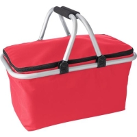 Boodschappenmand met koelvak rood