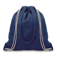 Canvas rugzakje gekleurd blauw