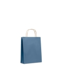 Kleine gekleurde papieren tas blauw