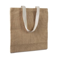 Jute boodschappentas beige