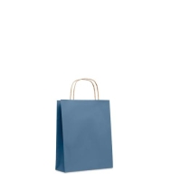 Kleine gekleurde papieren tas blauw