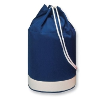 Katoenen strandtas blauw