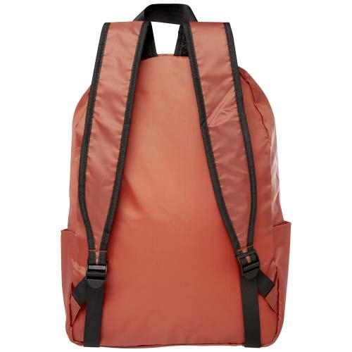 RPET opvouwbare rugzak EcoFold brick red