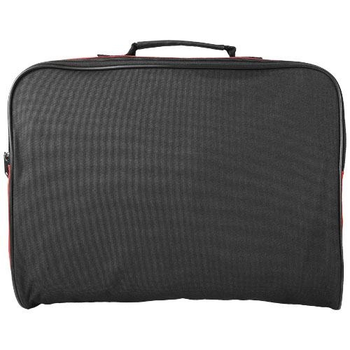 Polyester documententas Florida rood/black solid