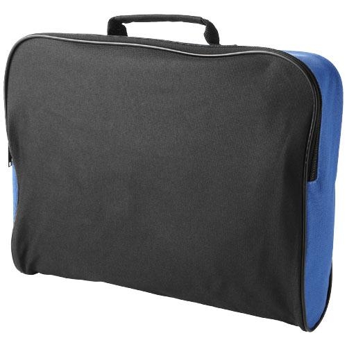 Polyester documententas Florida royal blue/black solid