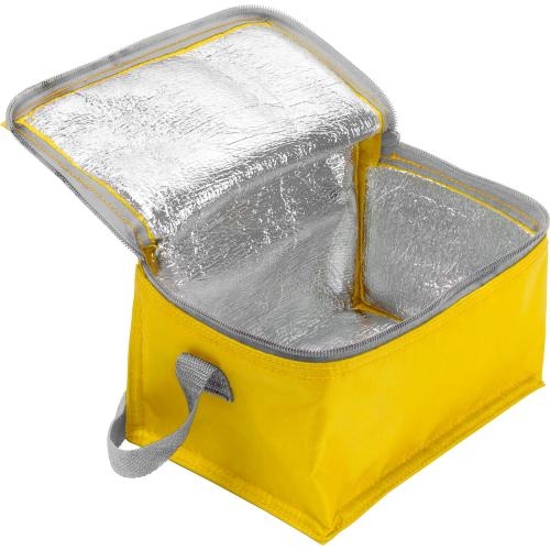 Koeltas voor 6 blikjes geel