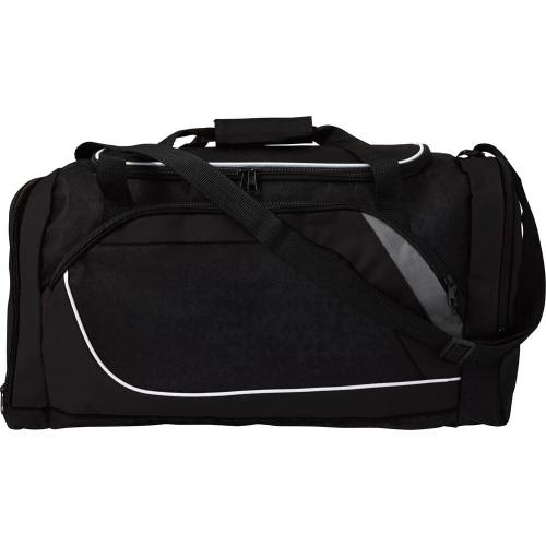 Polyester (600D) sporttas zwart