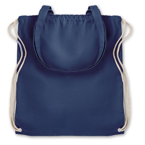 Canvas rugzakje gekleurd blauw