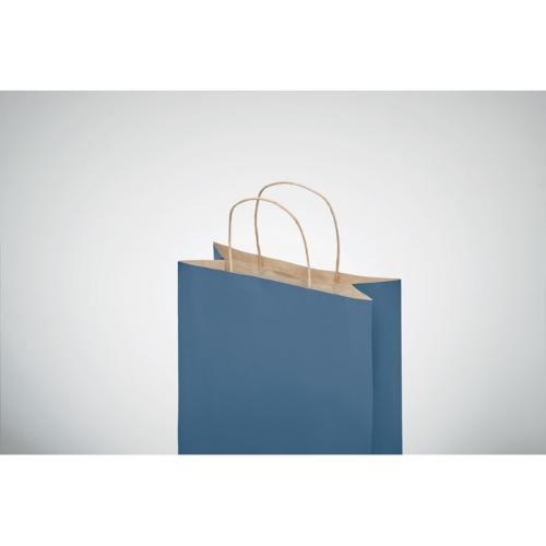 Kleine gekleurde papieren tas blauw