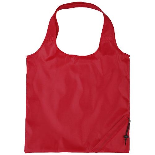 Bungalow opvouwbare polyester boodschappentas rood