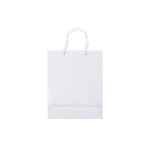 Papieren tas middel wit